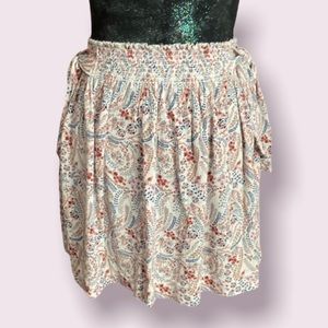 American Eagle Floral Flutter Mini Skirt